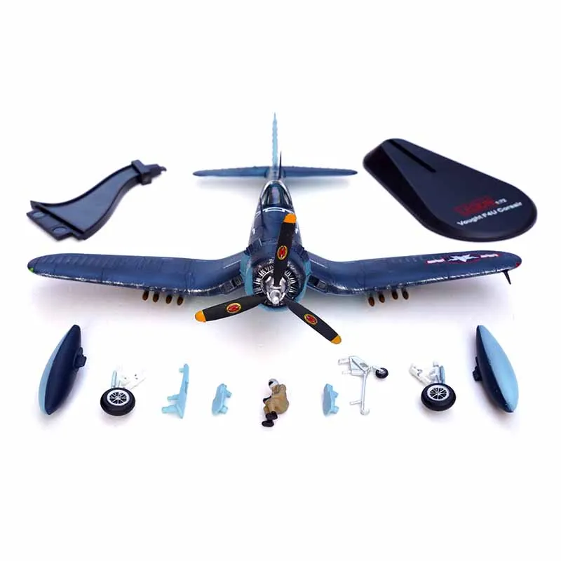 1/72 US  F4U-4 Corsair Fighter Marine Corps WR13 Ace Aircraft Metal Military Plane Diecast Model Toy Children Collection or Gift
