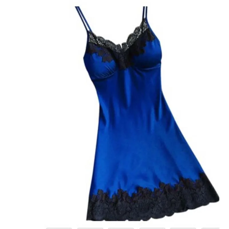 المرأة مثير الدانتيل المرقعة ثوب الليل ، فستان حري...