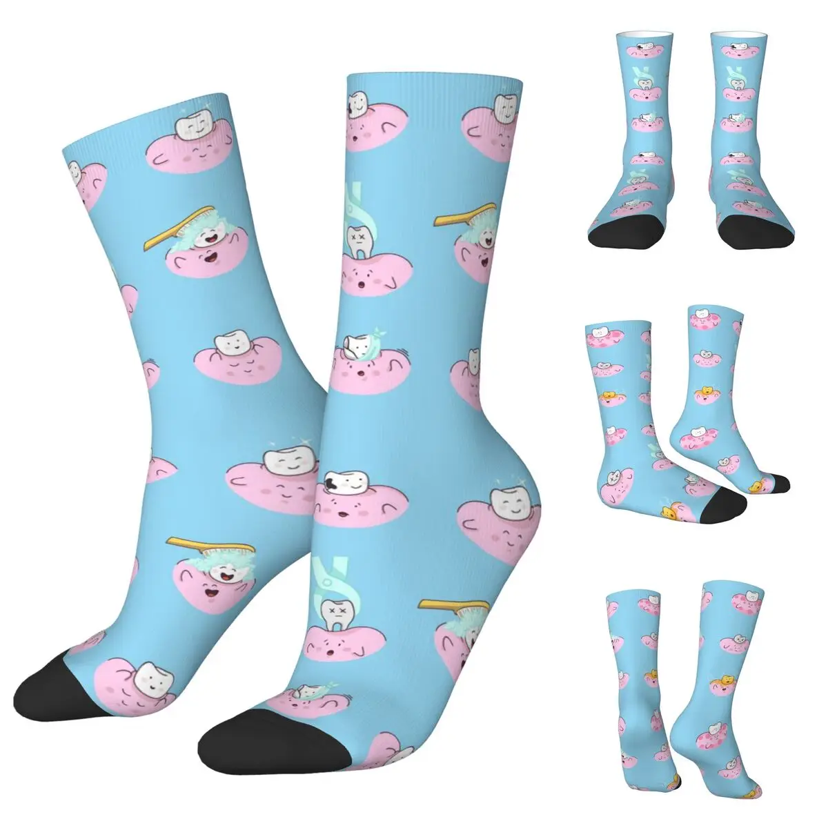 Teeth Baby Men and Women printing Socks,Motion Applicable throughout the year Dressing Gift uniqlo baby socks 2p