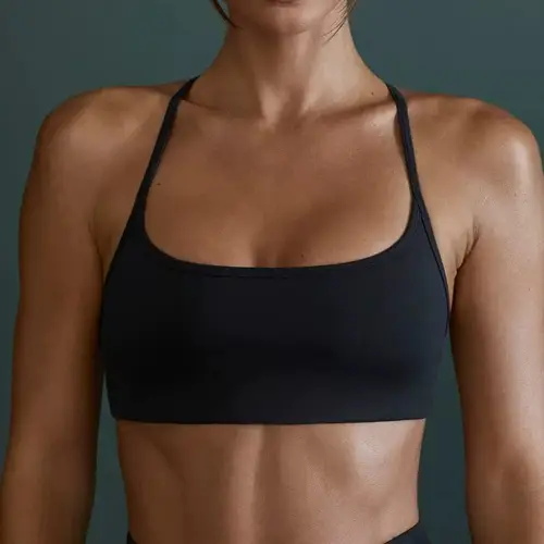 Women's Cross Back Sports Bra Shock Resistant Gathered Sexy Gym Running Bra Summer Yoga Vest Outdoor Comfortable Fitness Wear - Image 3
