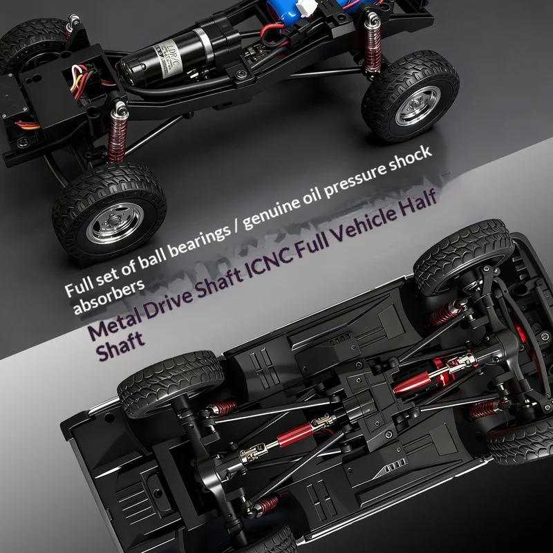RC 락 크롤러 LD18401PRO 1:18 4륜구동 센서드 브러시리스 모터 원격 조종 오프로드 차량 야외 어드벤처 어린이 장난감