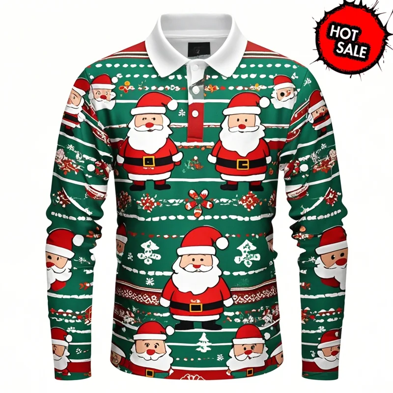 Santa Checkered - T SHIRT - (Jerzee/Gildan)