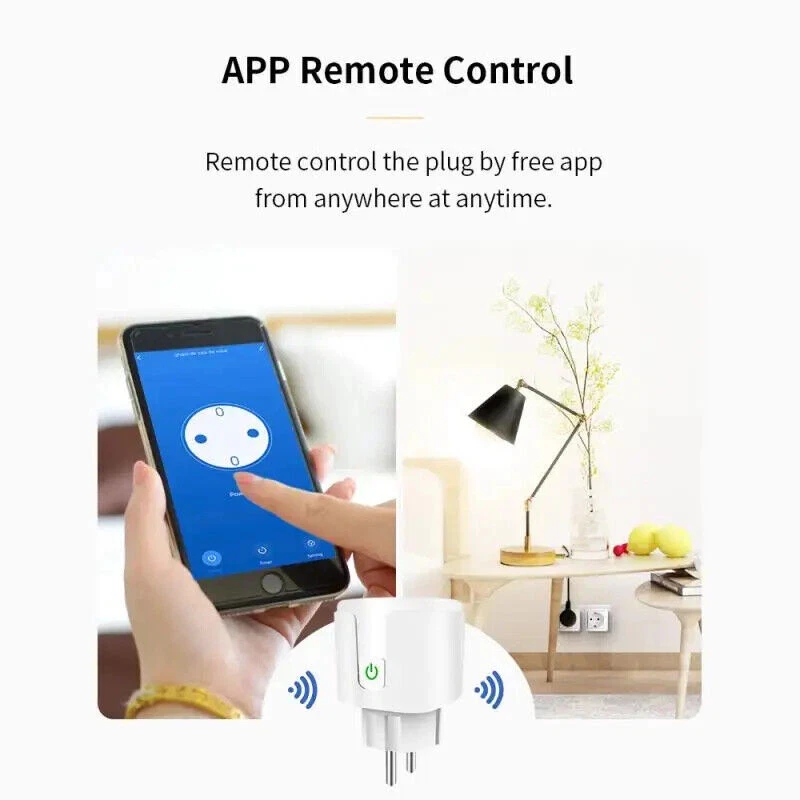 ZigBee 3.0 Smart WiFi Plug with Power Monitoring and Voice Control
