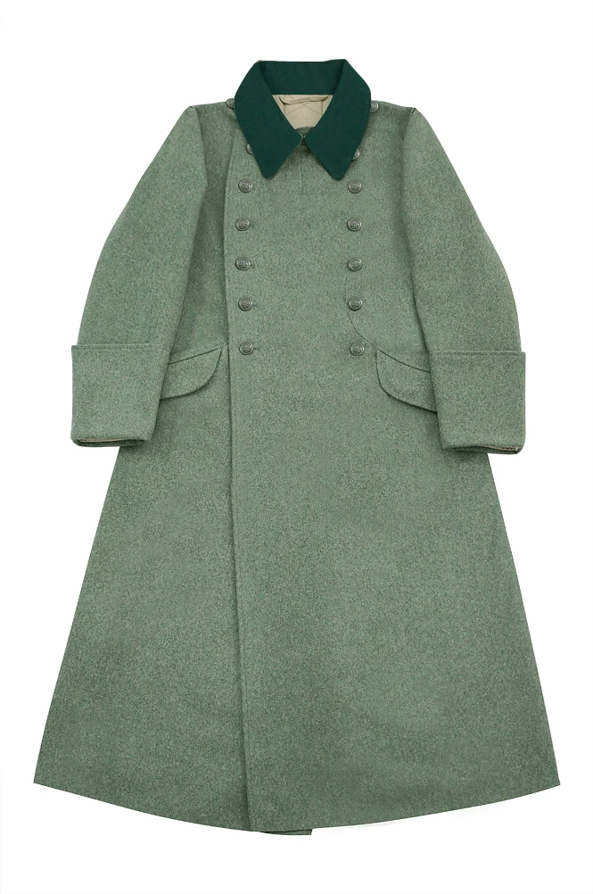 GUGJ-005 WWII German M36 Kriegsmarine Coastal EM Fieldgrey wool Greatcoat