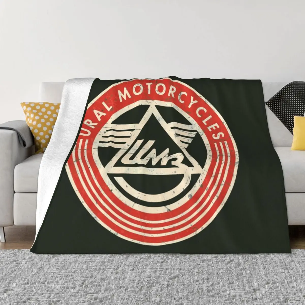 

Ural Motorcycles Vintage Throw Blanket Fluffy Softs Hair Loose Blankets