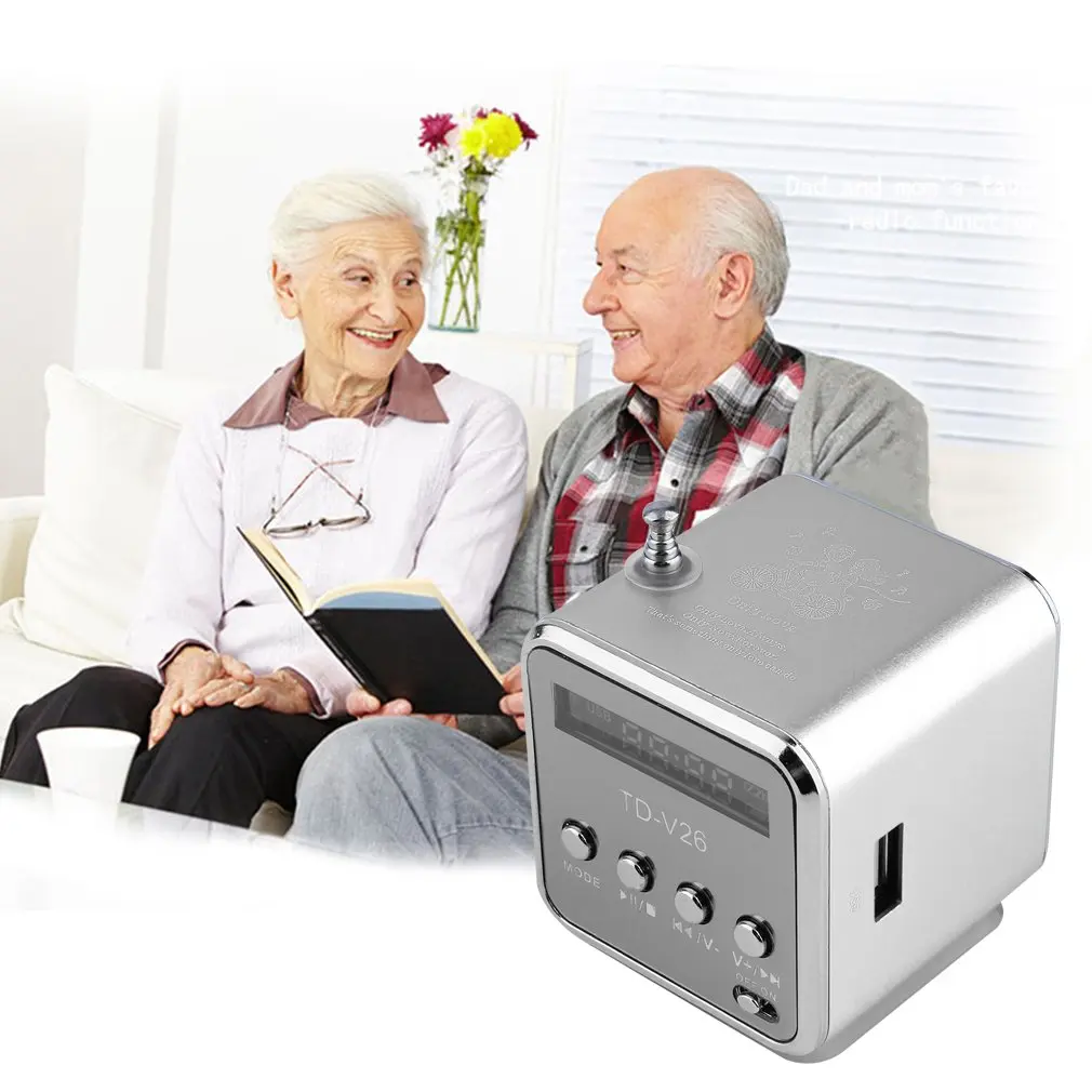 Portable Aluminum Alloy Micro USB Mini Stereo Super Bass Speaker Ubwoofer Musica MP3/4 FM Radio Receiver Card Audio Loudspeaker