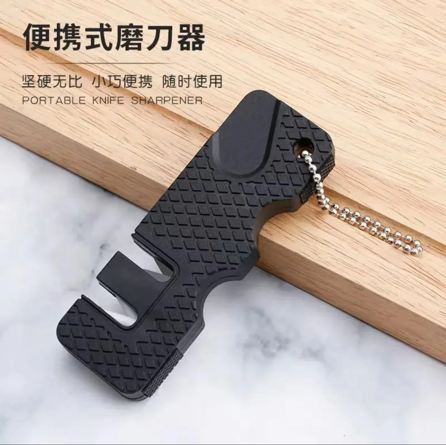 Kitchen Knife Sharpener Pocket Ceramic Sharpen Tool Scissor Sharpen Gears Fish Hook Carbide Knife Outdoor Multi Tools Navajas - 3