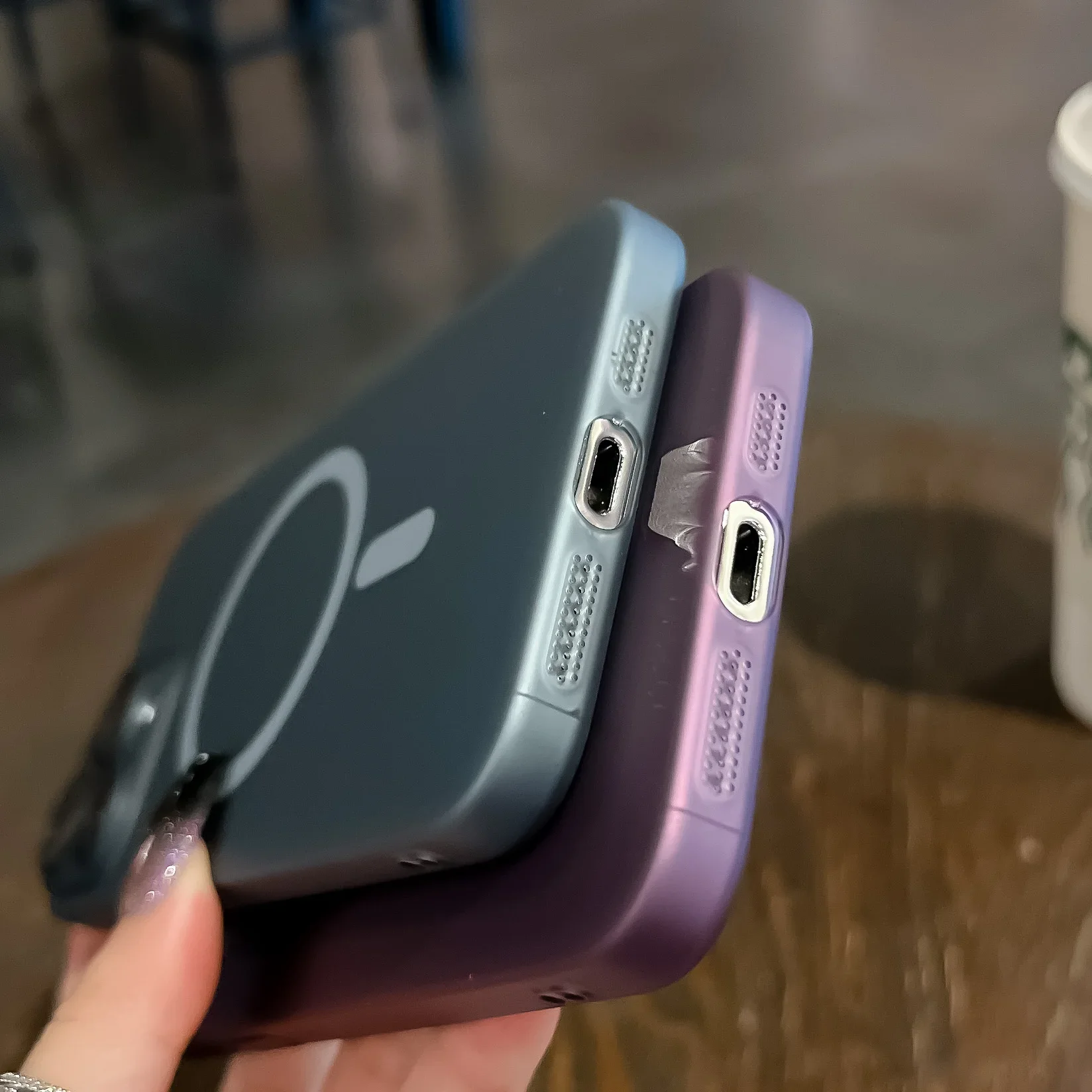 Matte Translucent Ultra Thin Slim Hard Case with Wireless Charging and Lens Protection