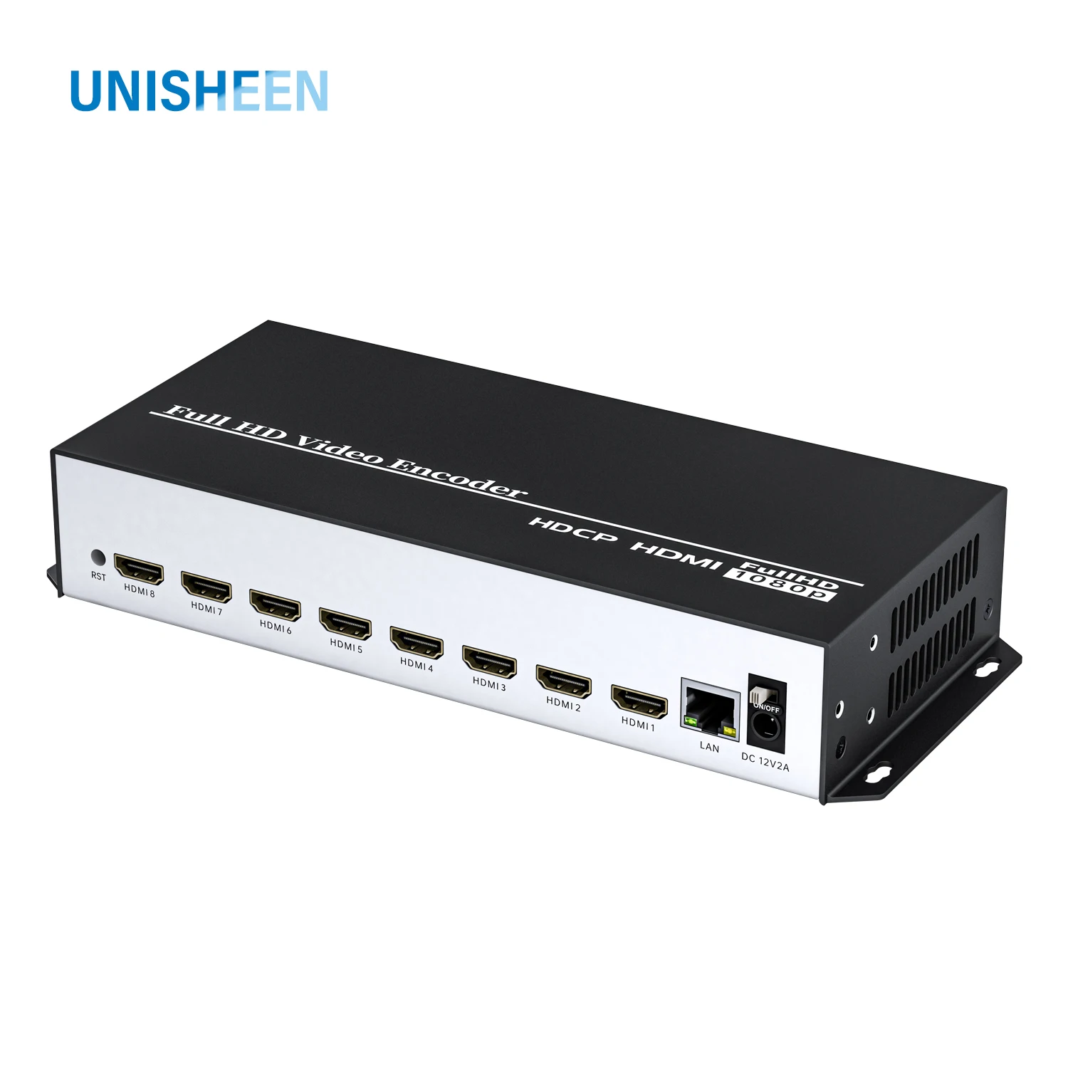 8in1 HDMI to IP Live Broadcast IPTV Wowza Facebook YouTube SRT RTMP RTSP UDP 8 Channel Video Encoder