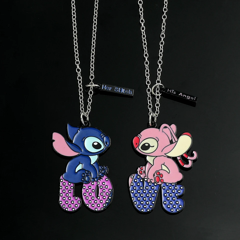 Stitch Sister Gifts for Girls Necklace Matching Big Sister Little Sister  Jewelry for Twin Sister Best Friend Stitch Lover Gifts (Big Little sister),  Stainless Steel, No Gemstone : Buy Online at Best