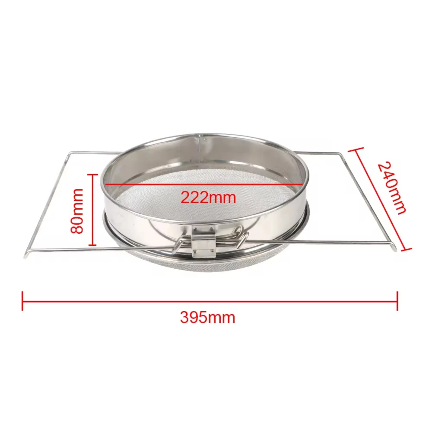 High-Quality Stainless Steel Double Sieve Strainer Beekeeping Net Impurity Filter-Essential Garden Beekeeping Special Tool