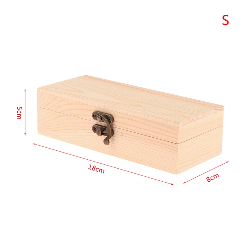 AyS Rectangular Wooden Dust-Proof Locking Jewelry Organizer Box