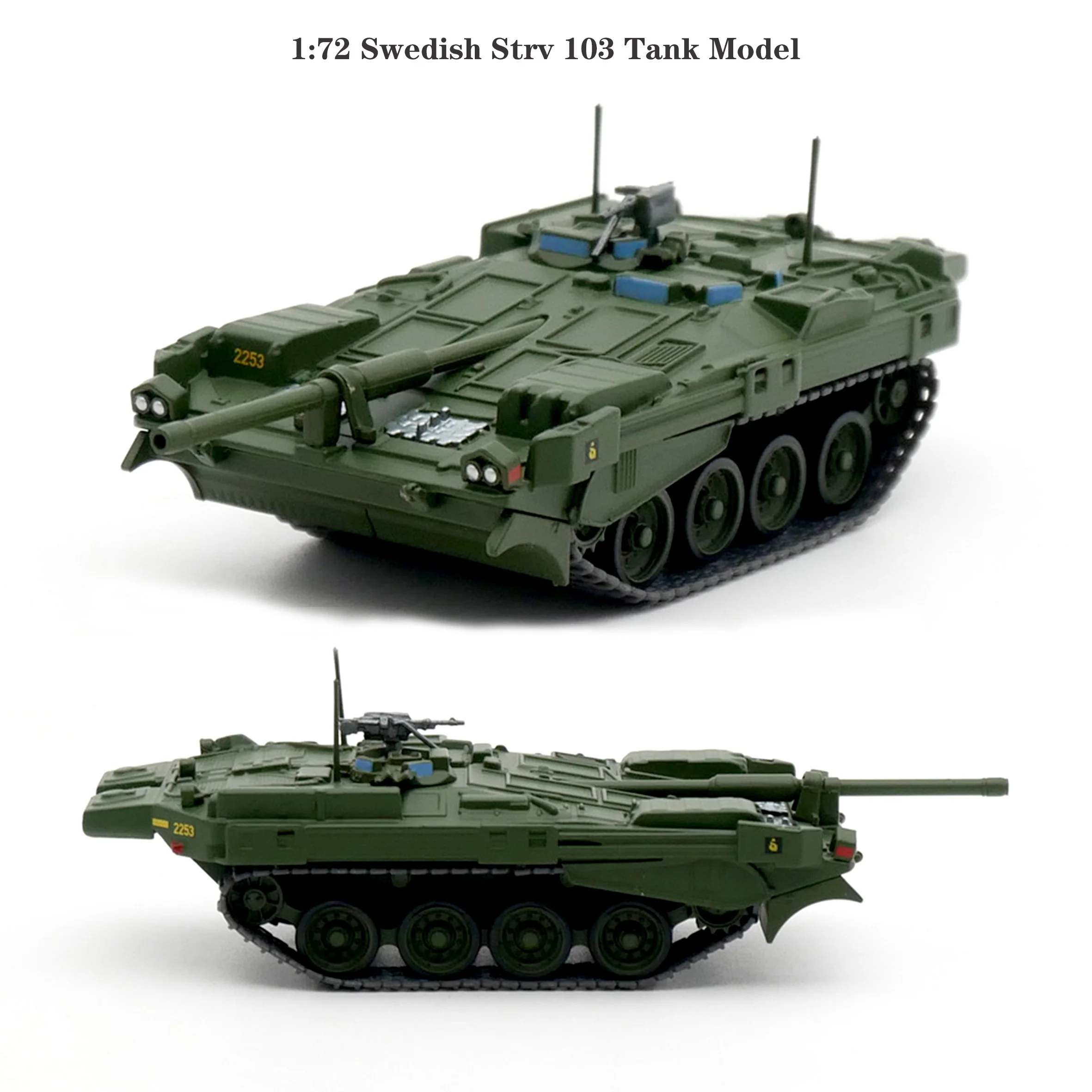

Rare 1:72 Swedish Strv 103 Tank Model Alloy Collection Model