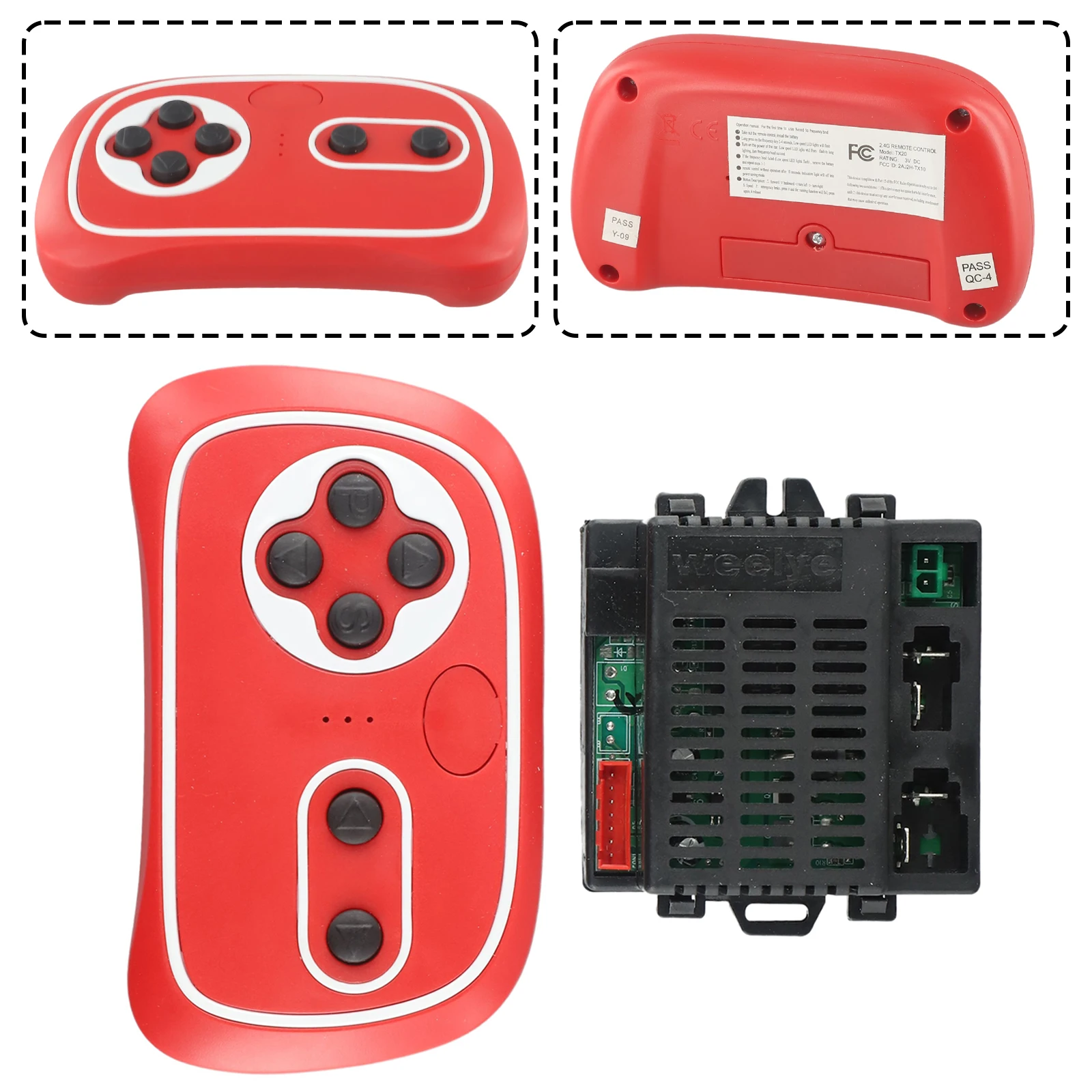 Hot Sale Weelye RX57 6V 12V Receiver CE/FCC Kids Electric Car 2.4G Transmitter Car Parts Commercial Tools