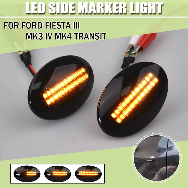 thumbnail image 2 of Amber Side Indicator Repeater Lens Light For Ford Fiesta MK3/MK4, KA, Mondeo MK1, Transit | Left/Right 2 of 13
