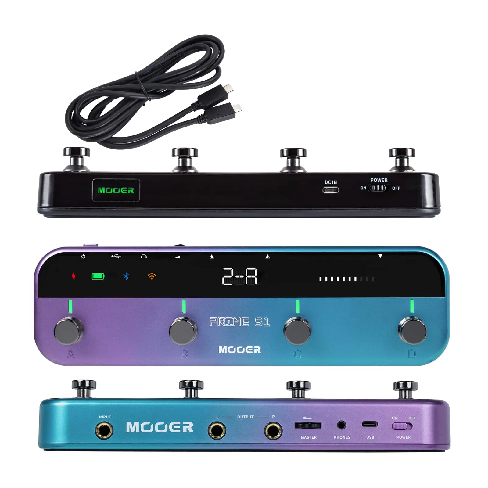 MOOER Prime S1 Guitar Multi-Effect Pedal 128 Guitar Effects Drum