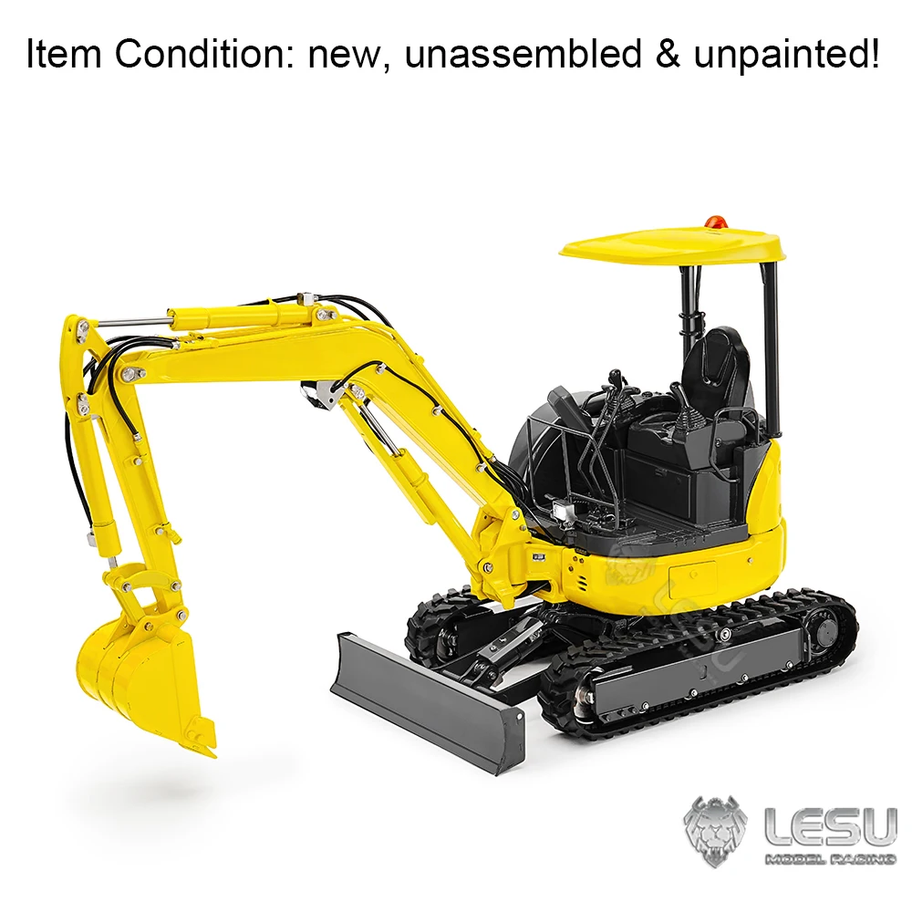 1/14 LESU PC30 Metal Mini RC Hydraulic Excavator 6CH Valve Digger KIT ST8 Radio Control Trucks Car Light Machine Toys for Adult 2