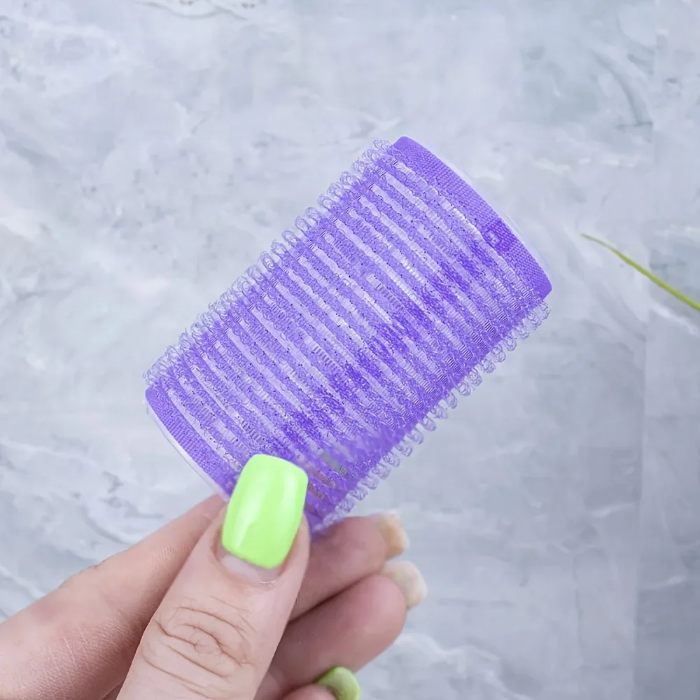 Self-Grip Hair Rollers Heatless Hair Curlers No Heat Bangs Volume Self-adhesive Hook Curlers DIY Styling Tool 1bag