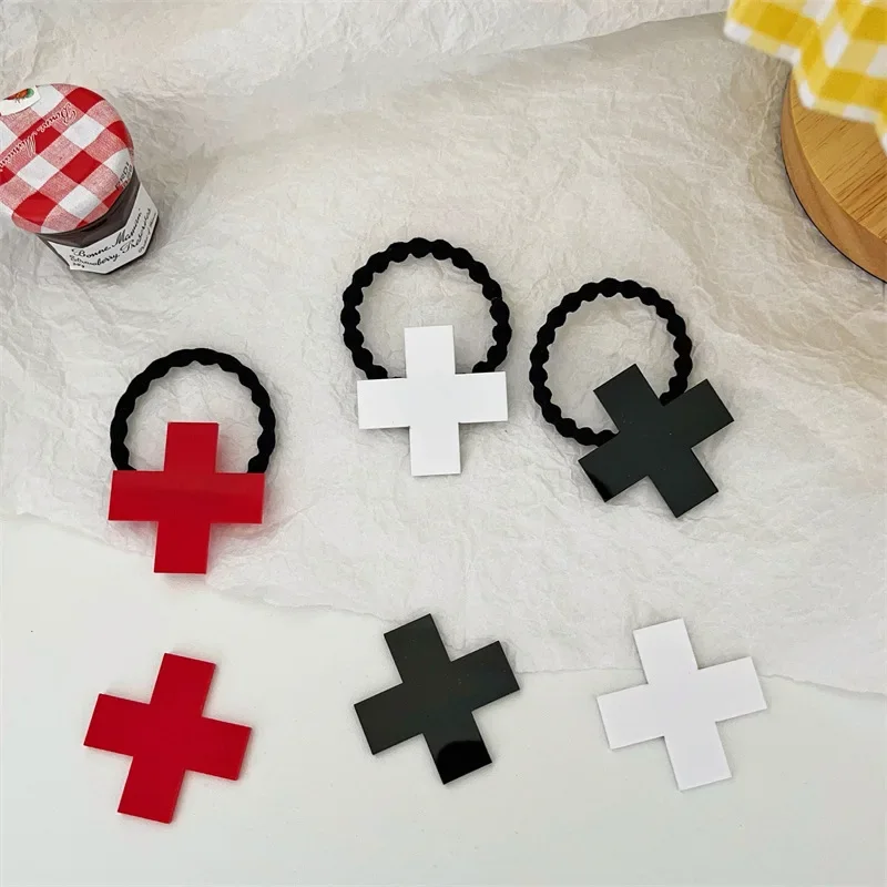 Anime Shugo Chara Red Cross Hair Clips 2Ppcs anime hair accessories Hinamori Amu Hair Clip Cosplay Hairpin Kawaii Accessories Gift