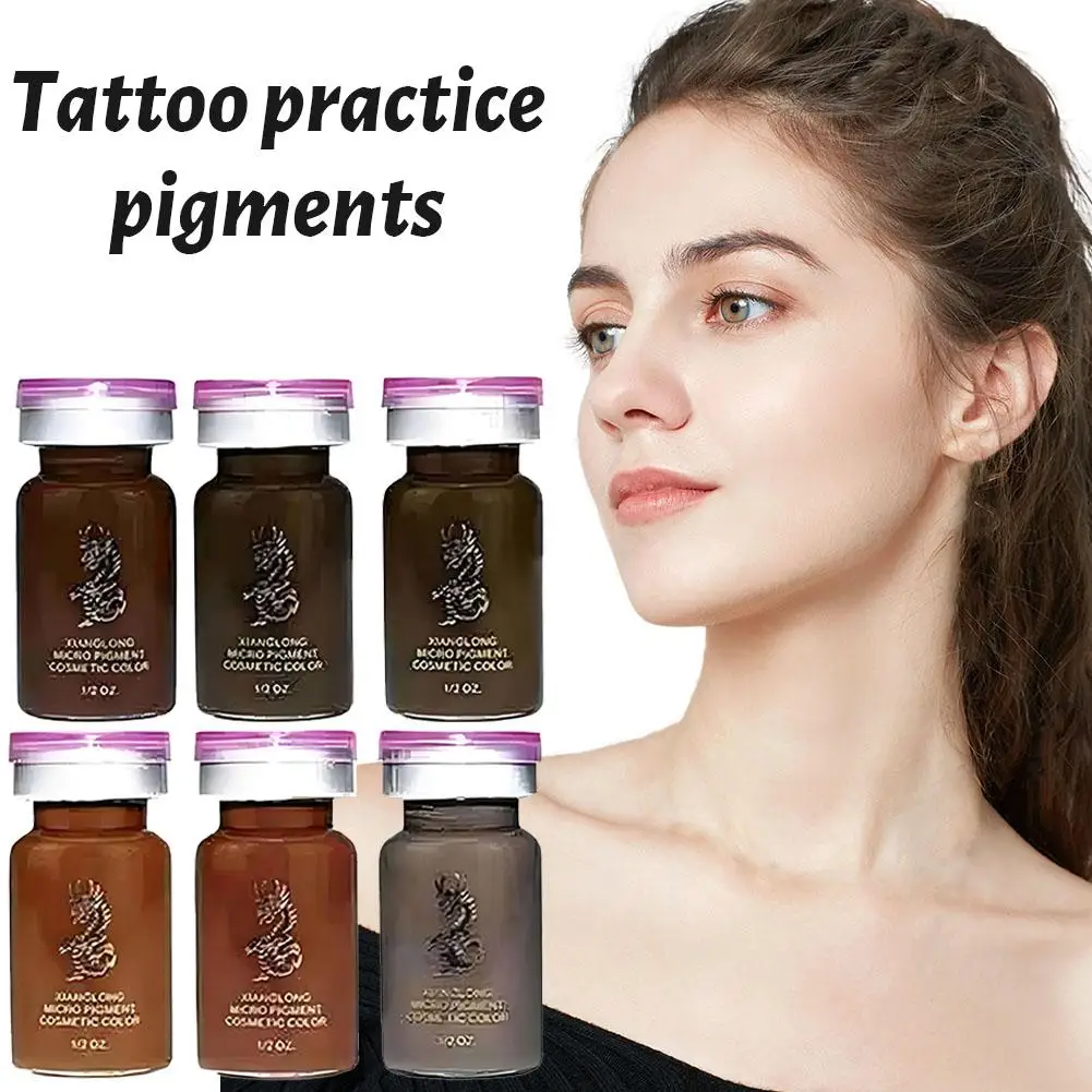 8ml Professional Permanent Makeup Inks Tattoo Pigment Color For Eyebrows Eyeliner Lip Microblading Eyebrow Beauty Art Suppl U1M8