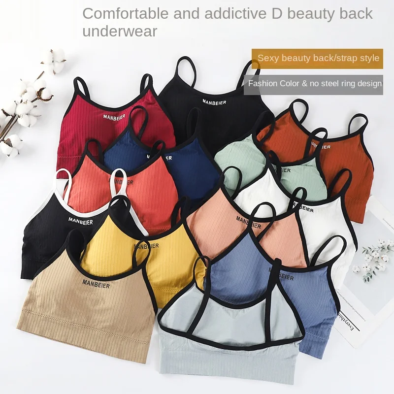 Women Lingerie Bra Sports Crop Top Tube Tops Cotton Underwear For Women