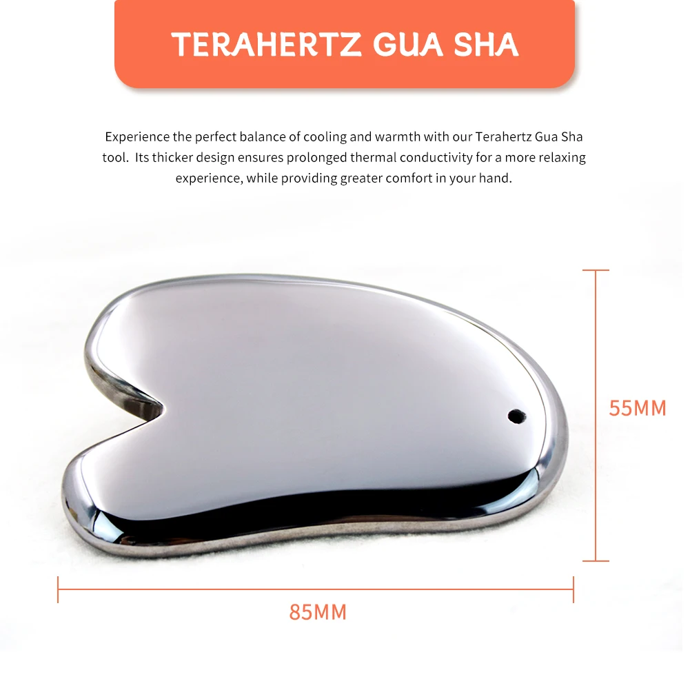 Terahertz Skin Scraping Face Massage Skincare Tool Guasha Scraper Lifting Anti Wrinkle Guasha Body Neck Care Massager COOL CHARM