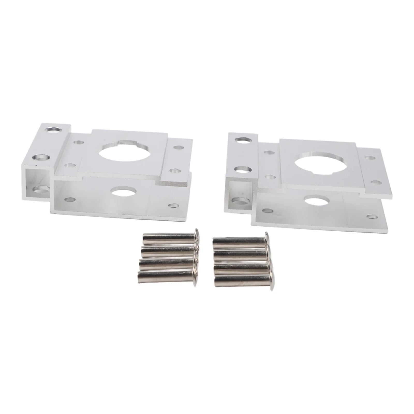 2 Stück Campingtisch für IGT-Tisch, teleskopische Beinbefestigung, silberner Verbinder aus Aluminiumlegierung, silbernes Scharnier, Ersatz für praktisches Zubehör – Detail 9