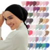 106572-87cdd3.png 82 couleurs cravate dos sous-embouts mode femmes intérieur Hijab casquette musulmane Bonnet plaine islamique coton Spandex Jersey DEW sous-écharpe