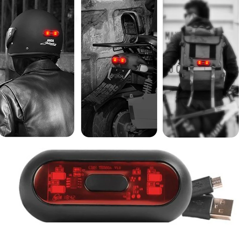 Accesorios Ciclismo Hombre Mochila Ciclista Con Luces LED