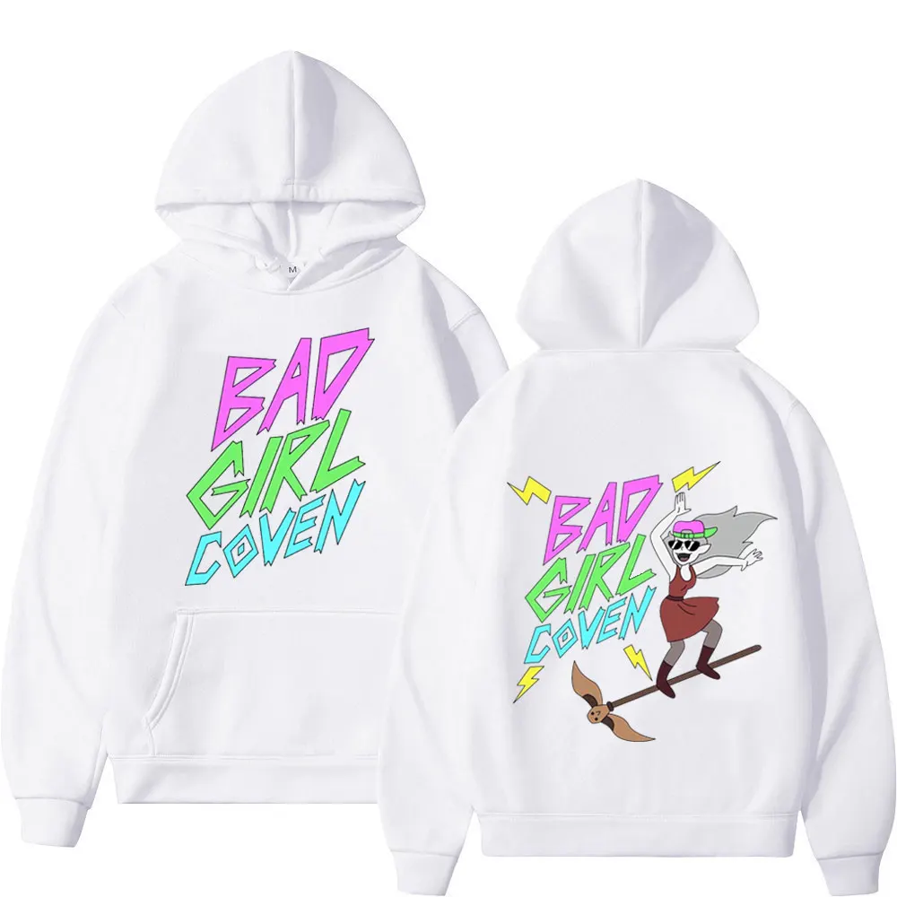 2023 Girl Coven Print Hoodies Men Women Y2k Aesthetics Oversized Hooded Sweatshirts Fashion Funny Long Sleeve Hoodie Streetwear