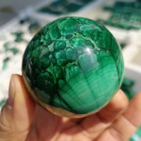 Natural Green Malachite Ball, Quartz Crystal Ore Ball, Mineral Reiki Healing, Wealth, Energy Crystal Ball 2