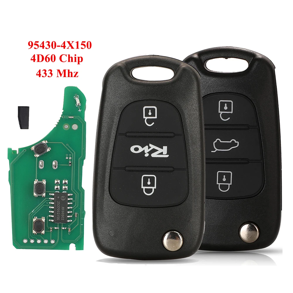 Enhanced Car Key with 433MHz FSK and TOY48 Folding Blade