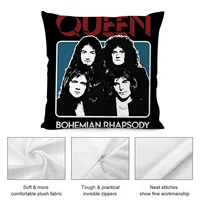 Rock Queen BandS Pillow Case Short Plush Sofa Decorative Gift Home Double-sided Printing Cushion - Image 5