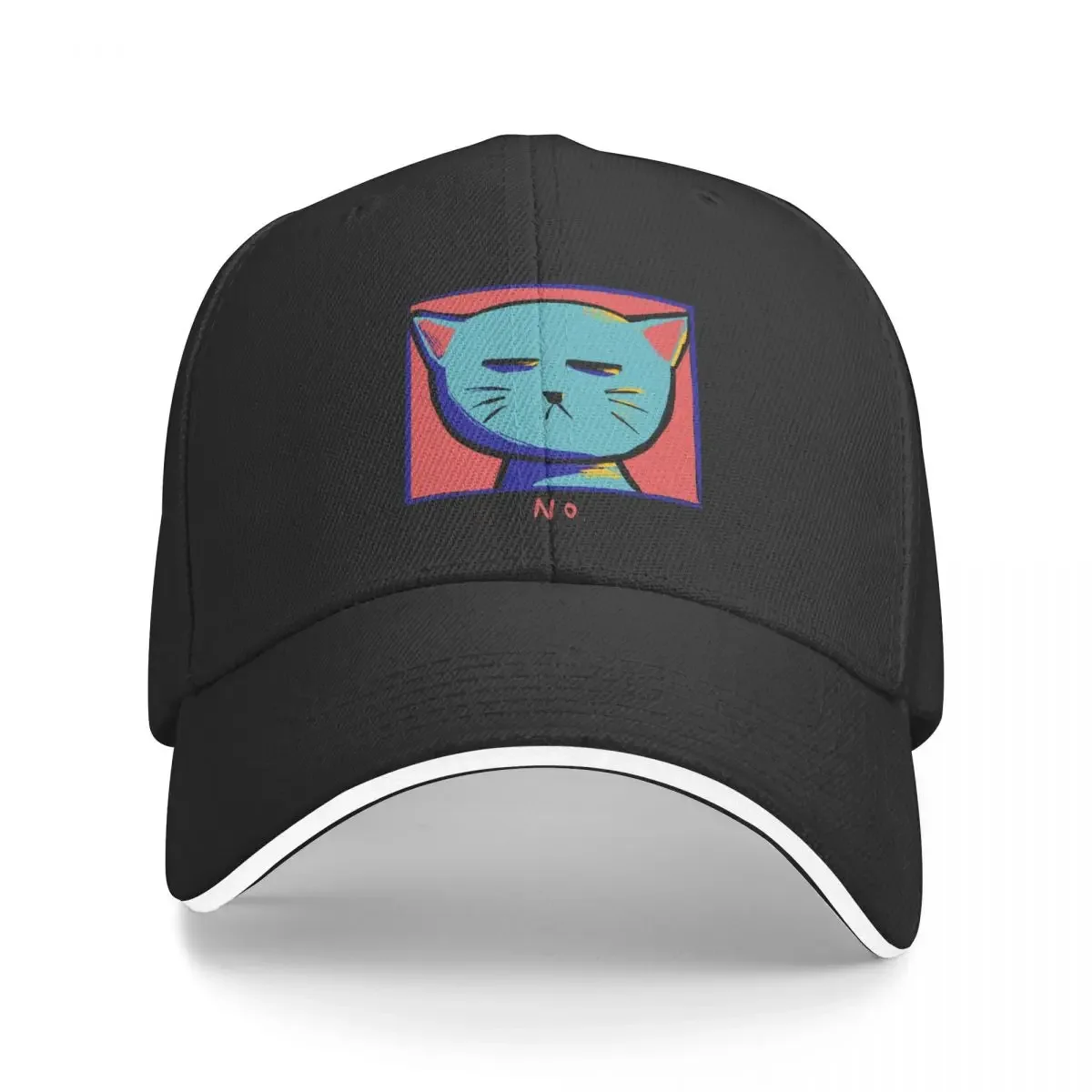 

moody cat Baseball Cap Sunscreen summer hat Anime Men Golf Wear Women's