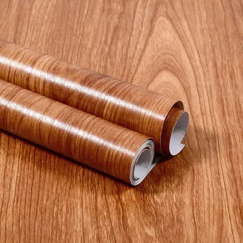 Wood Grain DIY Sticker PVC Self Adhesive Waterproof Wallpapers Renovation Furnitures Wall Stickers Home Decor Sticky Paper Decal - Image 16