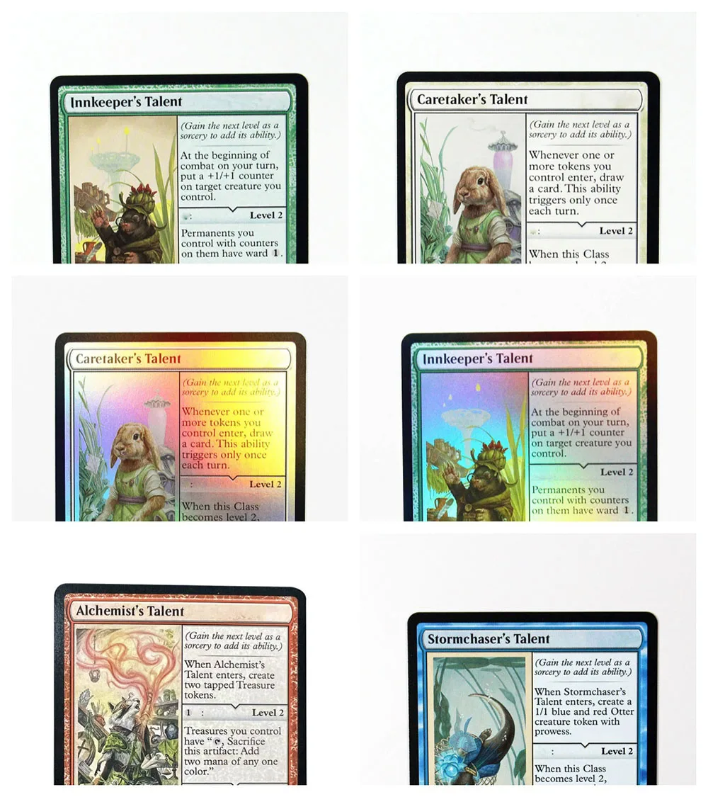 BLB Talent Holo TCG Magical Proxy Black Top Quality Proxy Playing Cards Innkeeper's Gathering Board Game Deck Trading Cards playing cards board games game cards collectible cards