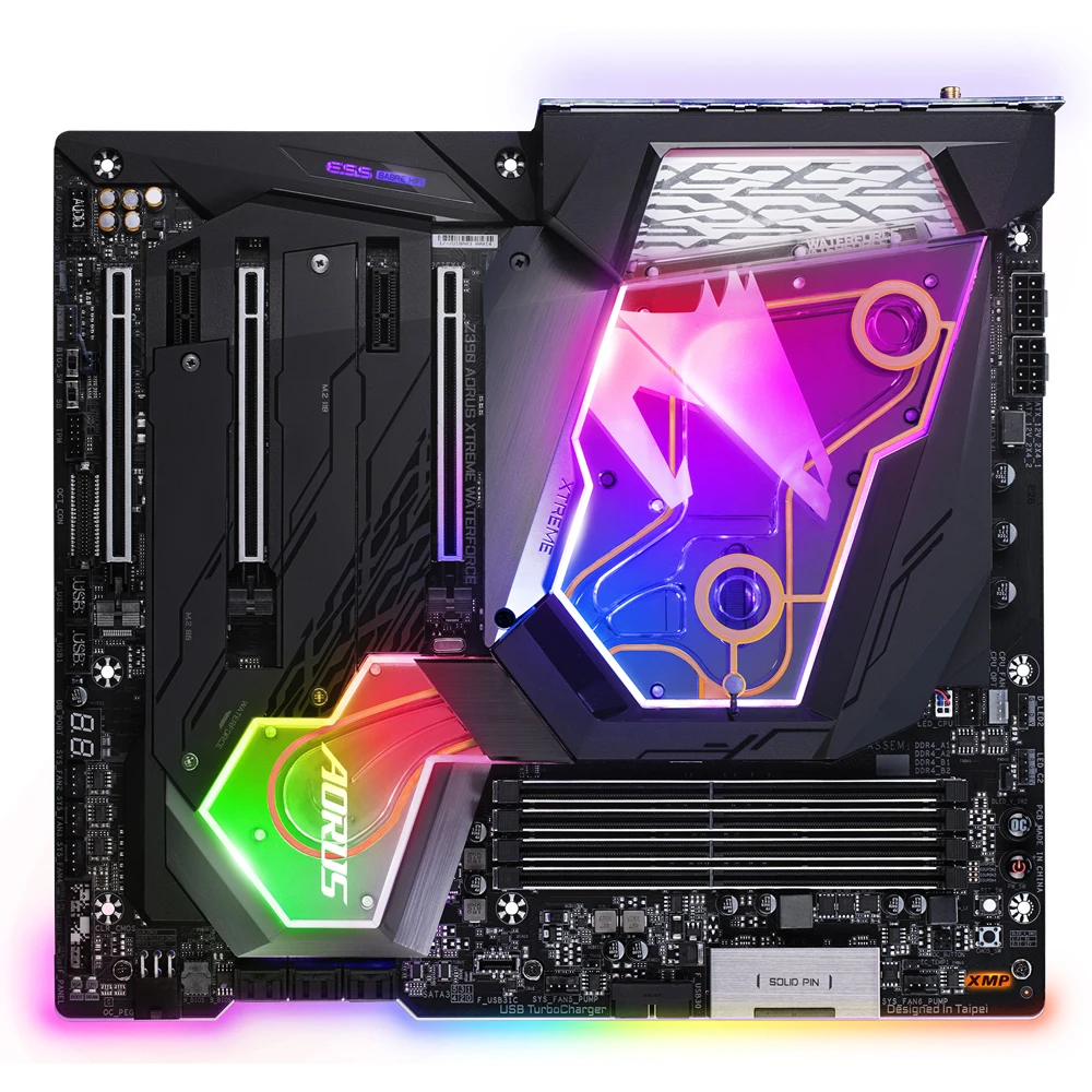 Z390 AORUS XTREME WATERFORCE 마더 보드 LGA1151 DDR4 128GB E-ATX