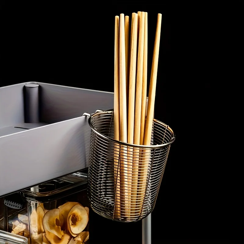 Stainless Steel Utensil Drainer & Holder - Heavy-Duty Rustproof Dish Rack with Drainage System, Fork/Spoon/Chopsticks Organizer