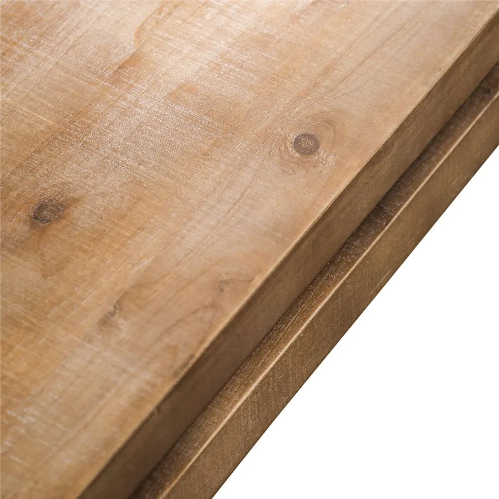 Rectangle Coffee Table for Living Room, Mid Century Modern Coffee Table, Solid Wood Center Table Accent Tea Table for Apartment 6