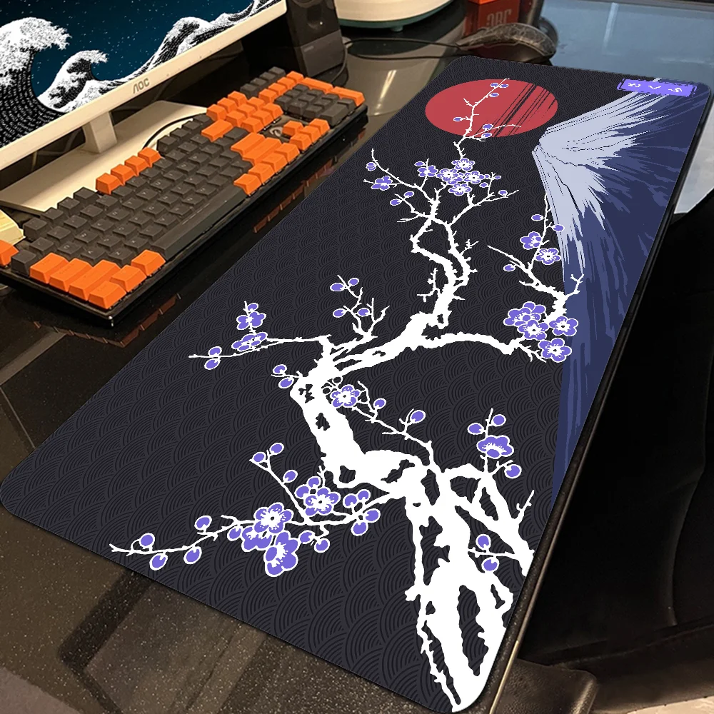 Japanische Sakura Mount Fuji Tastatur Erweiterung Pad Kawait Schreibtisch matte hochwertige Natur kautschuk Büro Laptop Mouse pad HD-Druck