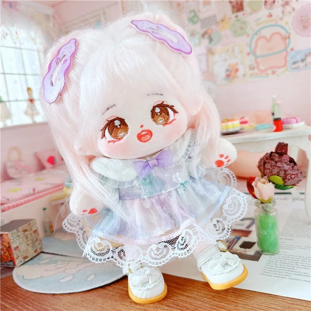 Bonecas Kawaii Idol Boneca com Roupas Anime Pelúcia Estrela Bonecas  Recheadas Personalização Figura Brinquedos Algodão Bebê Boneca Fãs Coleção