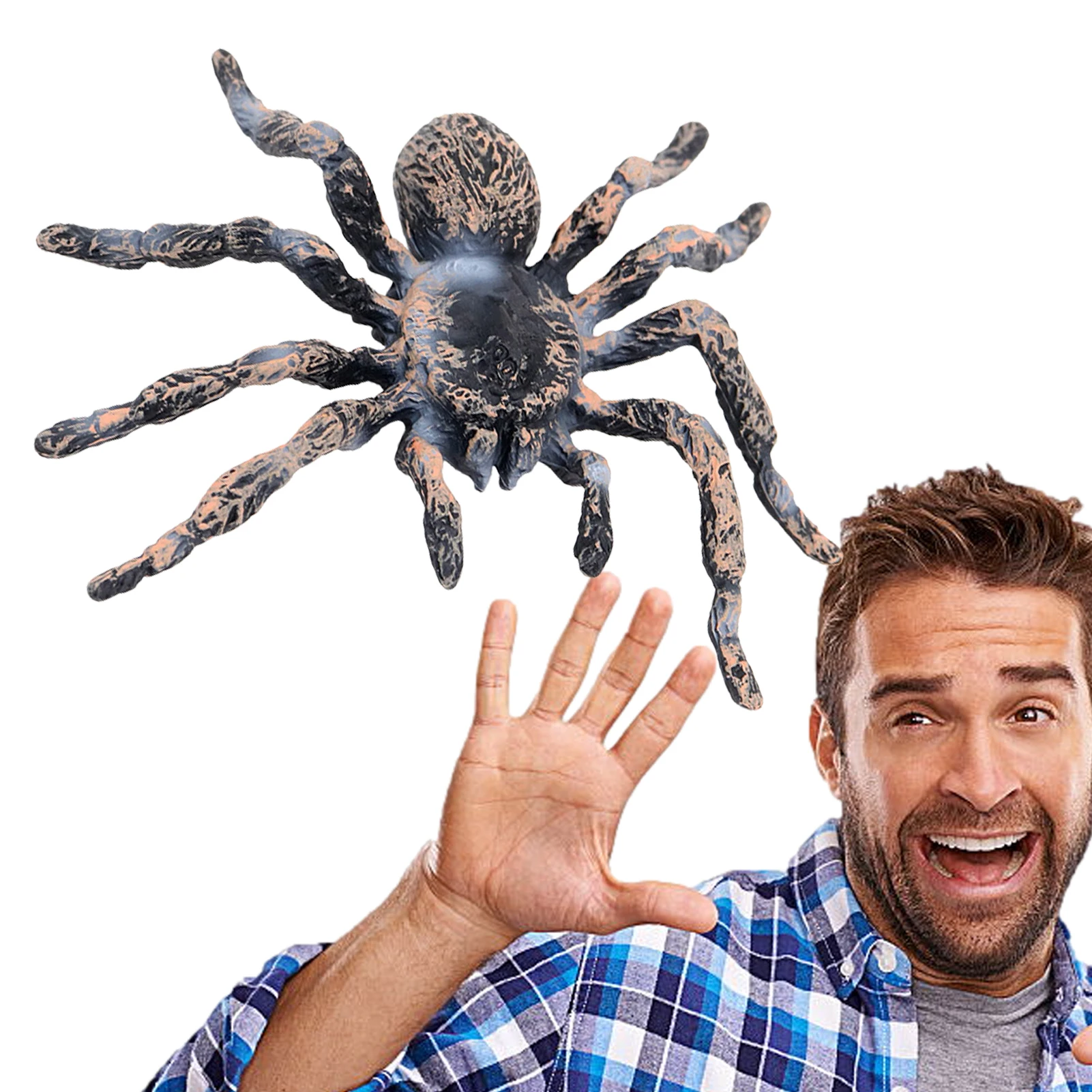 Prank Toys Joke Toys Tricky Toy Spider Box Childrens Toys Realistic Giant Spider Toys Simulated Spider ABS Toys Scary Fake Spiders Giant Action Models Gifts For Girl And Boy