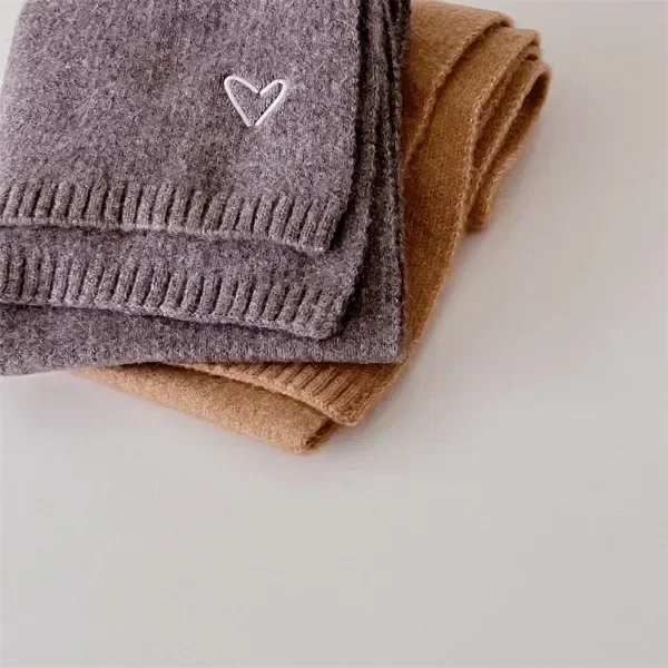 Baby Scarf Wool Scarf Korean Girls Fashion Children's Knitted Wool Scarf for Autumn Winter