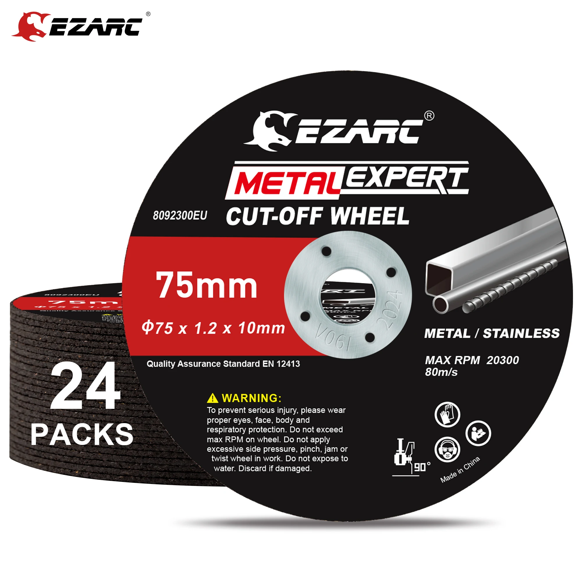 Cutting Disc EZARC Cut Off Wheels 24Pcs Metal & Stainless Steel Cutting Disc For Die Grinder