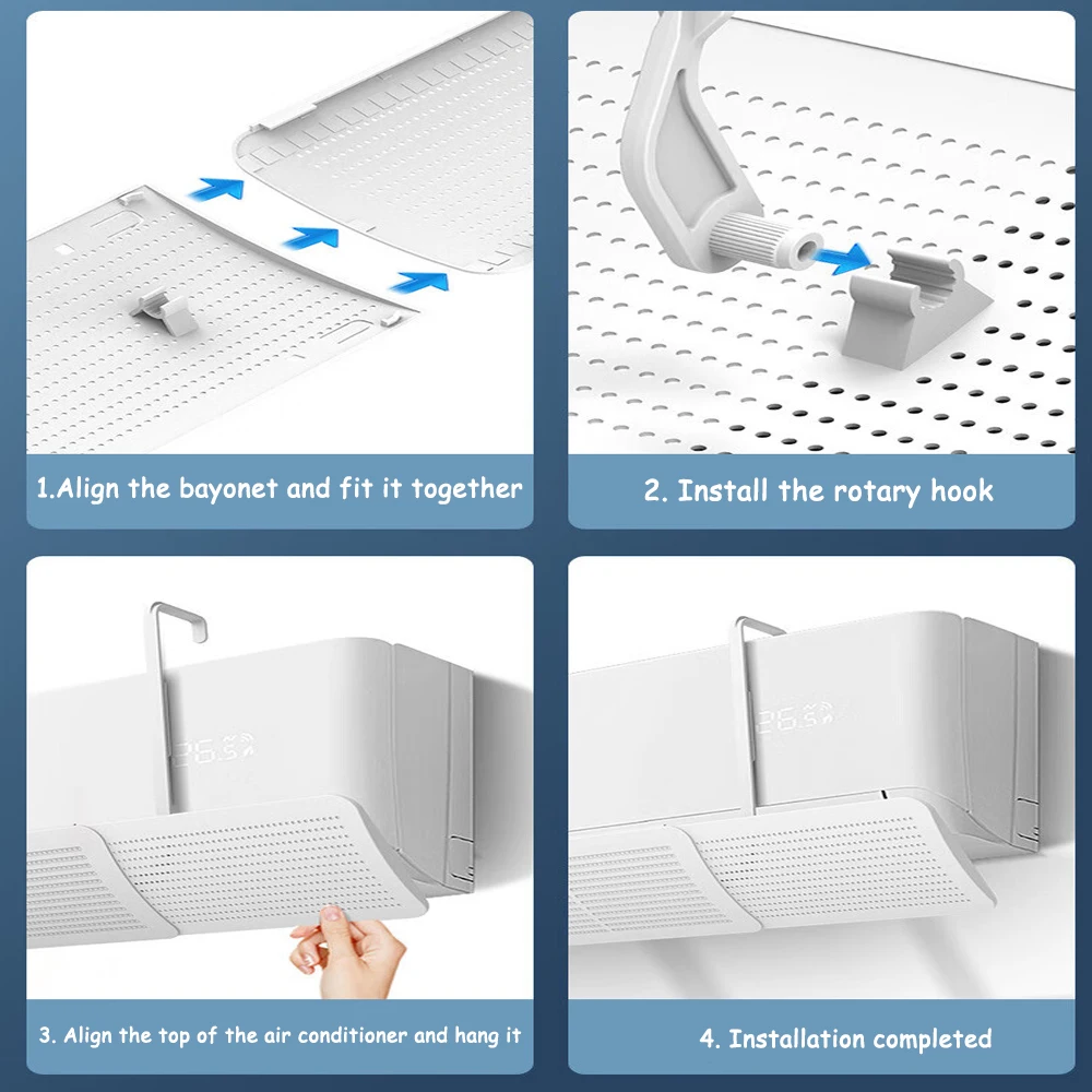 Air Conditioning Windshield Anti-Direct Blowing Universal Windproof Wall-Mounted Air Outlet Baffle Confinement Cold Guide air conditioner wind deflector,air conditioning baffle,air conditioning wind deflector