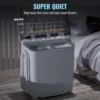 Portable Washing Machine, 17.6 lbs Mini Small Laundry Washer Combo with Spin Dryer, Compact Twin Tub Washer Machine for Apartmen 5