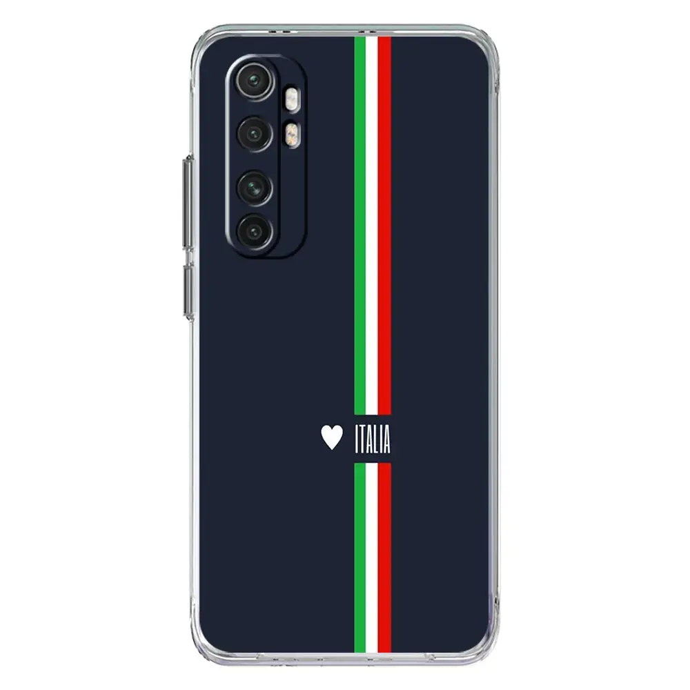 Italian Flag Clear Phone Case Cover