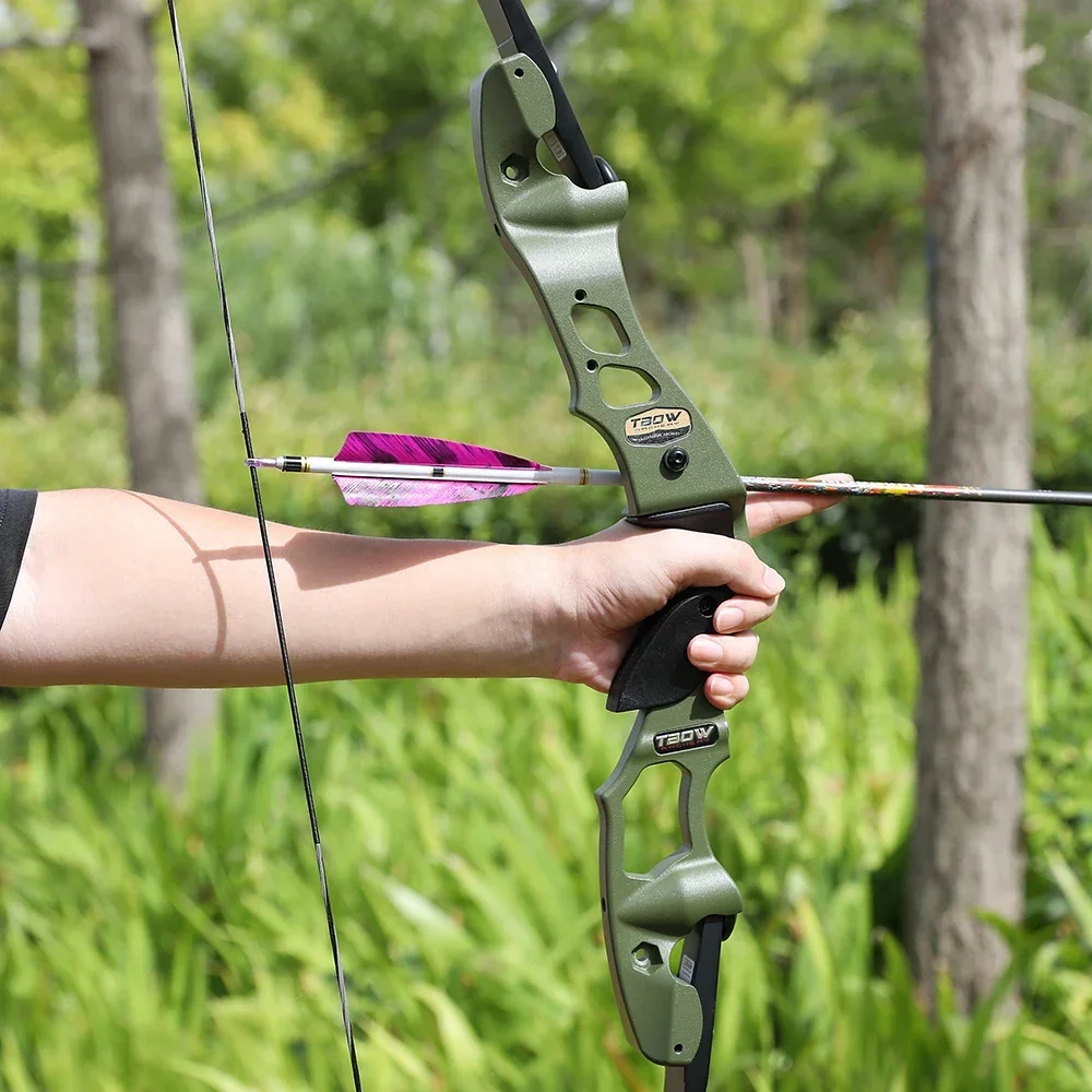 Junxing-archery再帰的な弓セット、伝統的なアメリカの狩猟用弓 