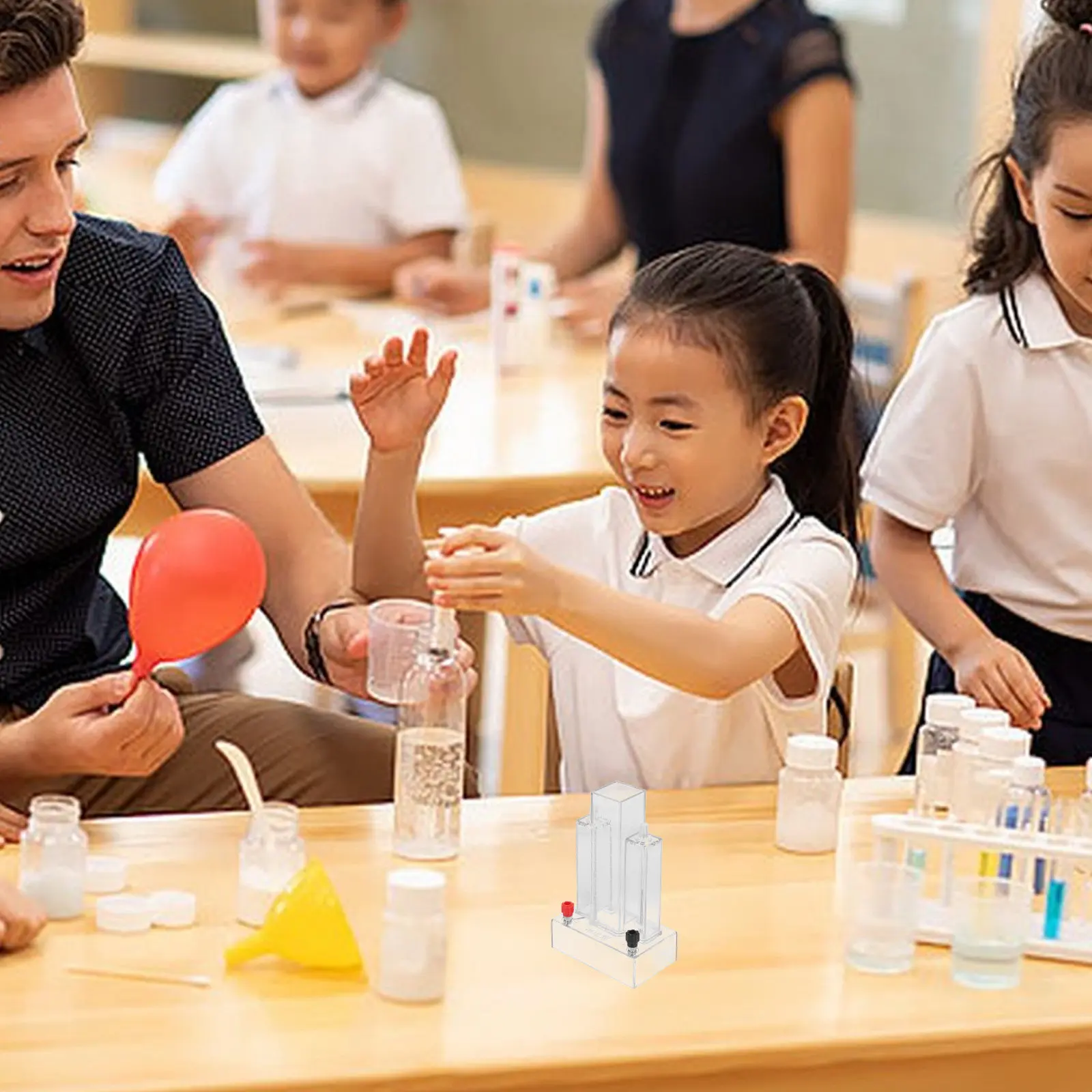 학교 실험실 화학 실험 장비용 수전해 시연 장치 (수소, 산소)