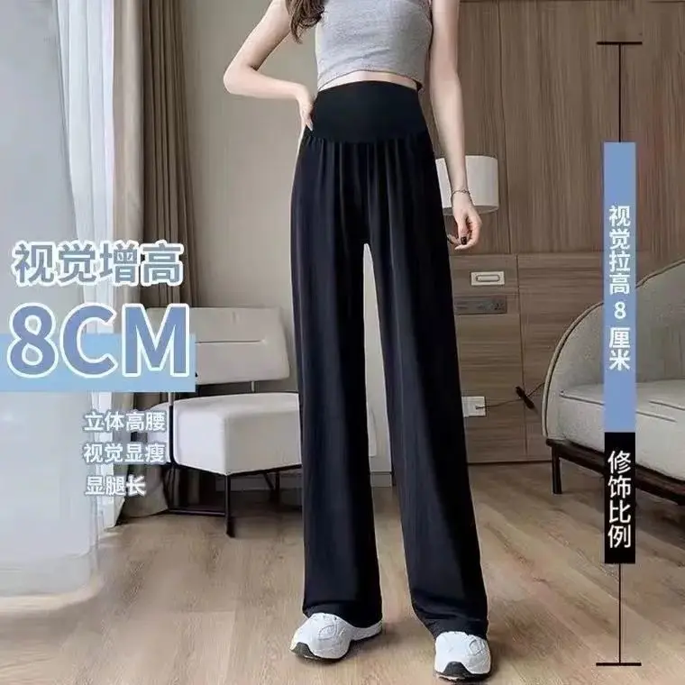 Ice Silk Maternity Pants Summer Loose Casual women pants,maternity pants